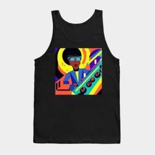 Image Inspired by Herbie Hancock Playing a Keyboard in Outta Space. Tank Top